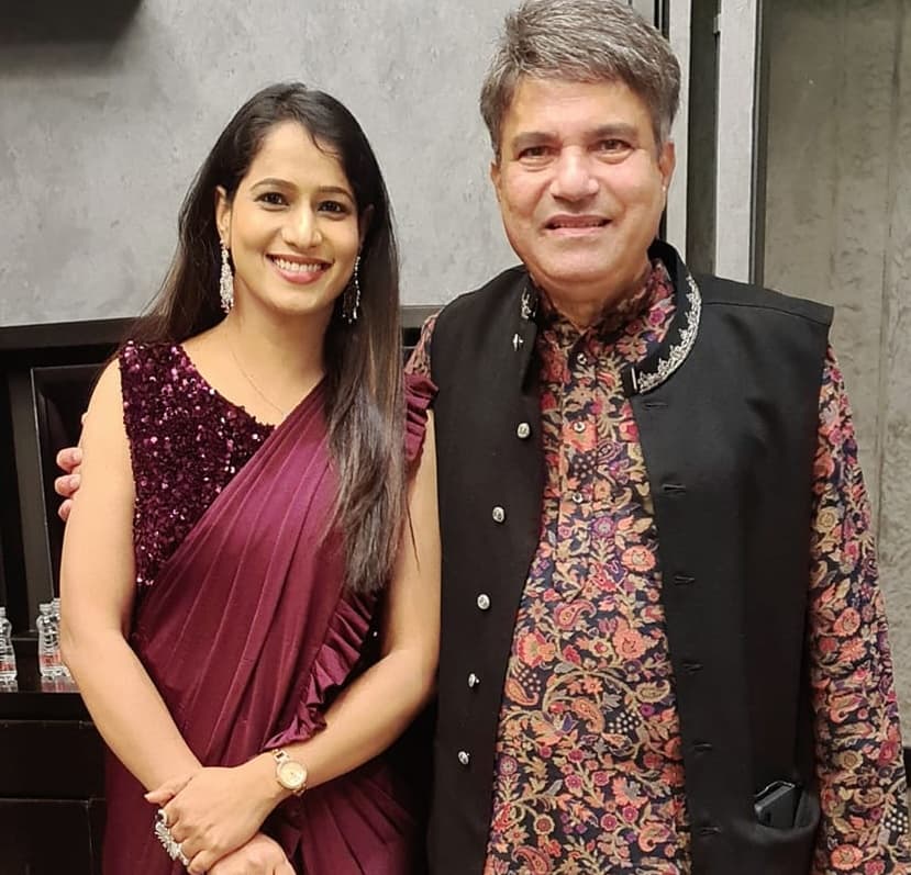 Kkomal Krusshna with Bollywood personality